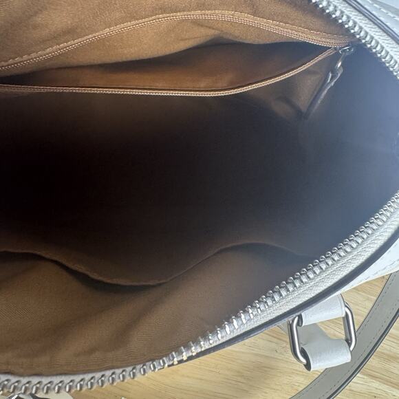 COACH Rowan Satchel In Signature Canvas With Trompe L'oeil Print CH168 White - Picture 8 of 13